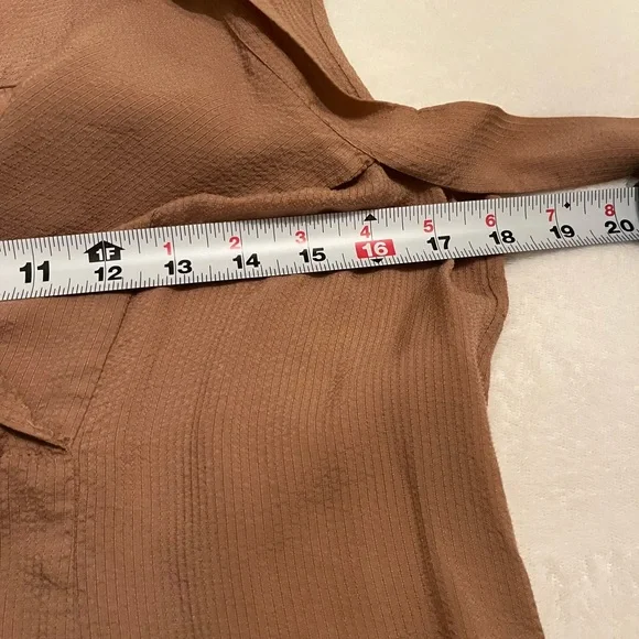 BCBG MaxAzria Women's Sleeveless Blouse - Beige/bronze/tan XXS - Picture 8 of 13